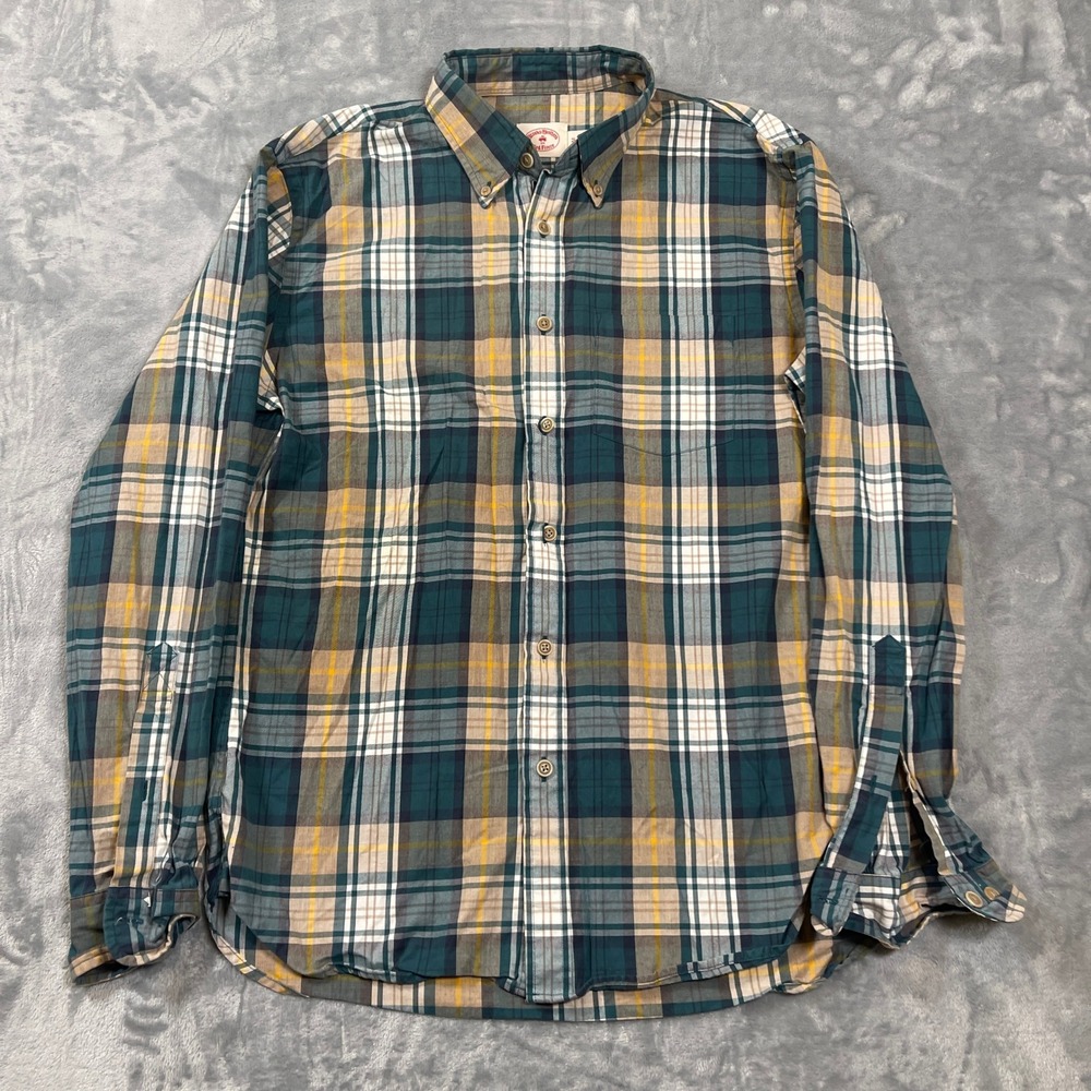 Brooks Brothers Men's Button‎ Down Shirt Size Medium Plaid Long Sleeve